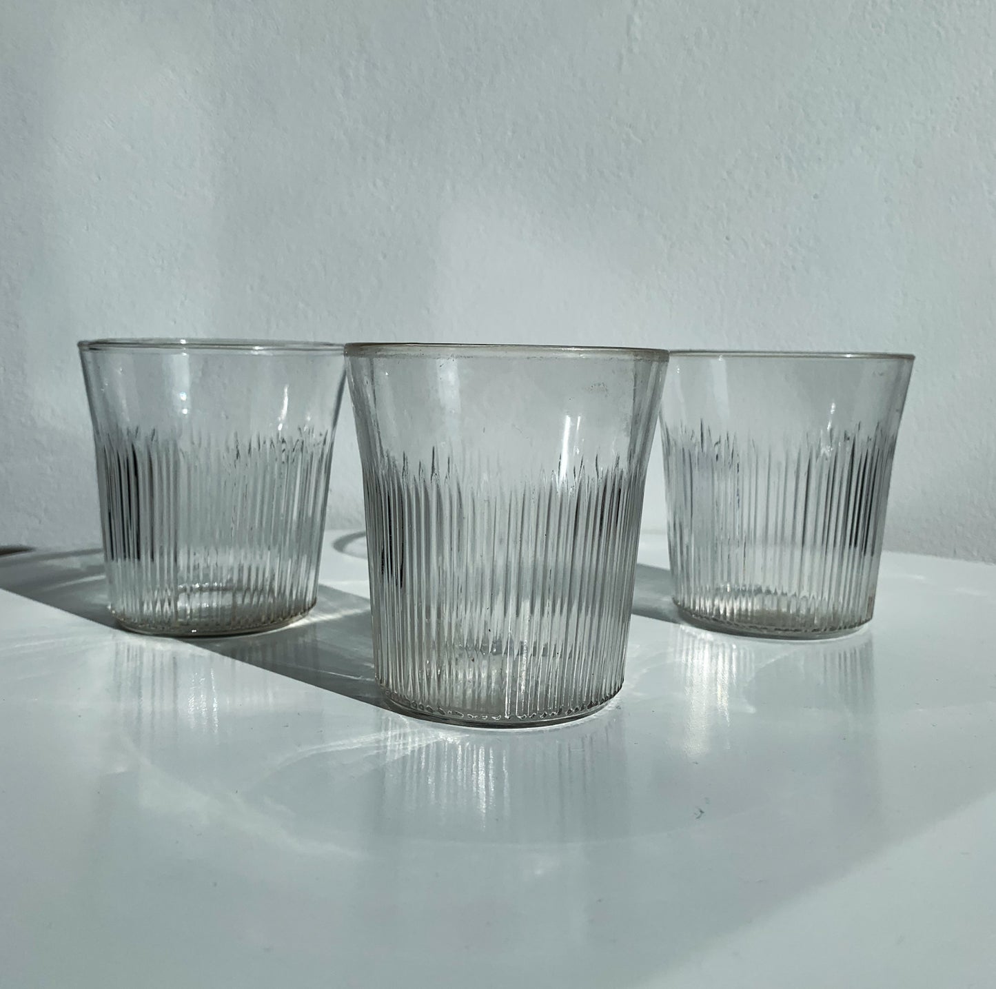 Tapio Wirkkala Iittala, Trio of Viiru water glasses
