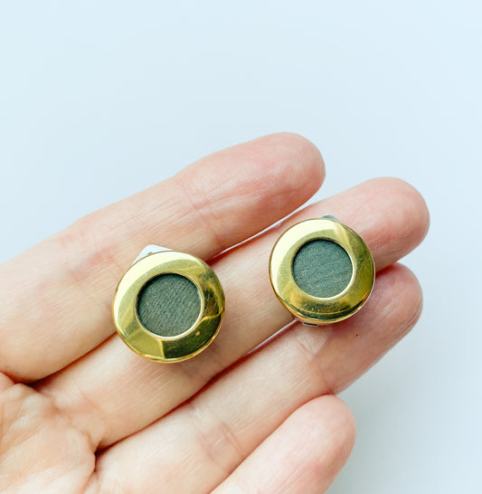 Aarikka Finland | Gold Tone Clip-on Earrings