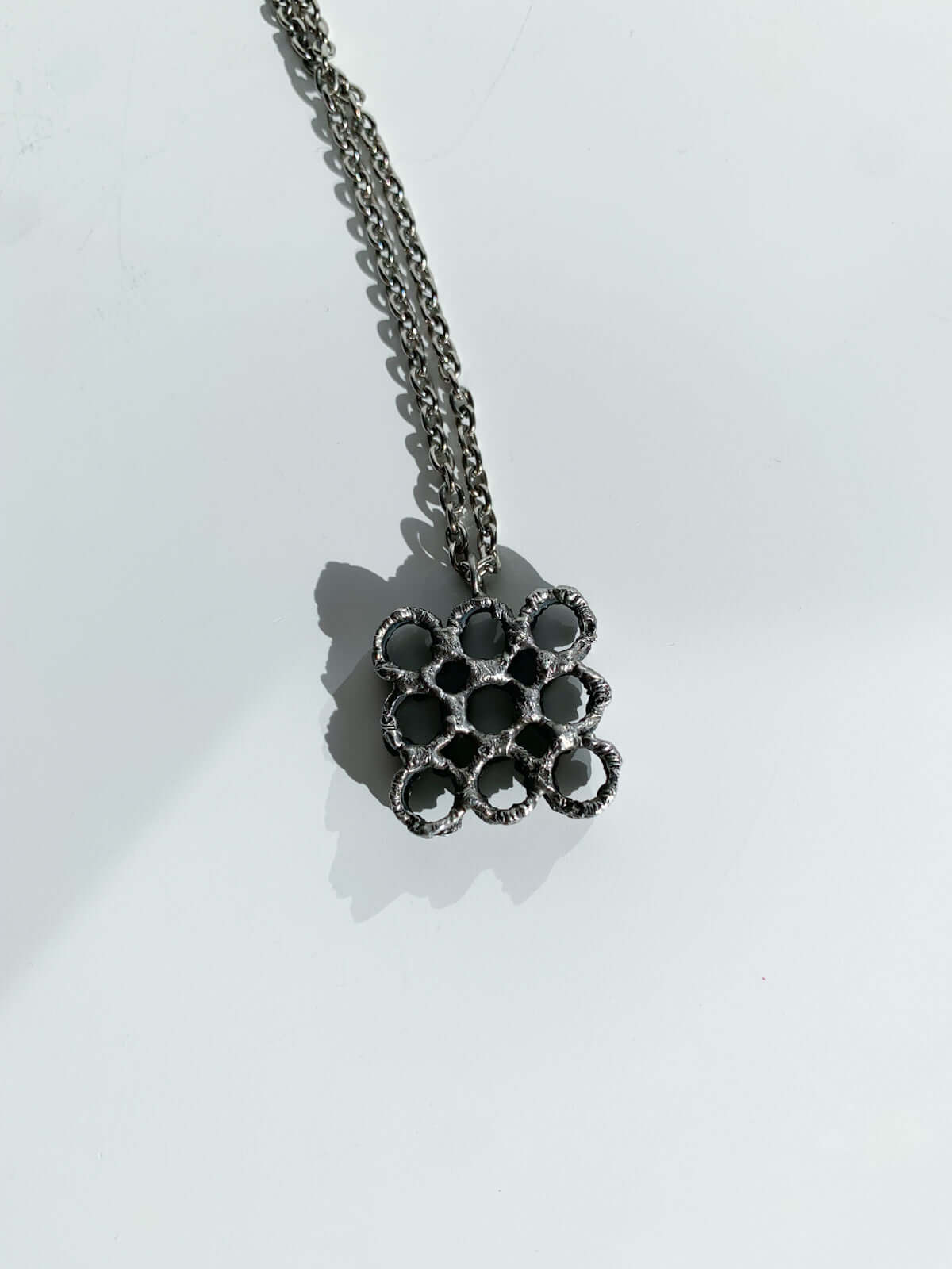 Brutalist Pewter Pendant by Tapani Vanhatalo | 1970s