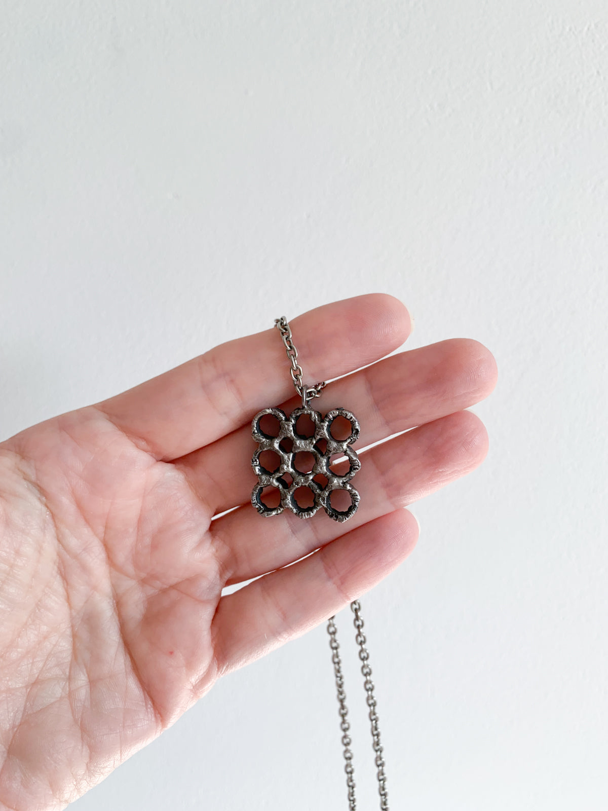Brutalist Pewter Pendant by Tapani Vanhatalo | 1970s