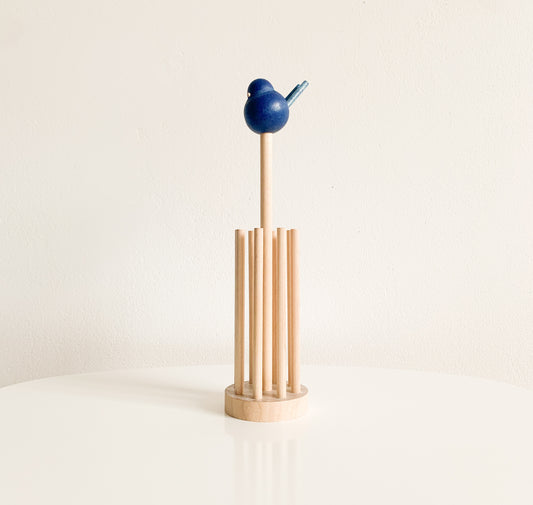 Aarikka Finland | Wooden Blue Bird Napkin Holder