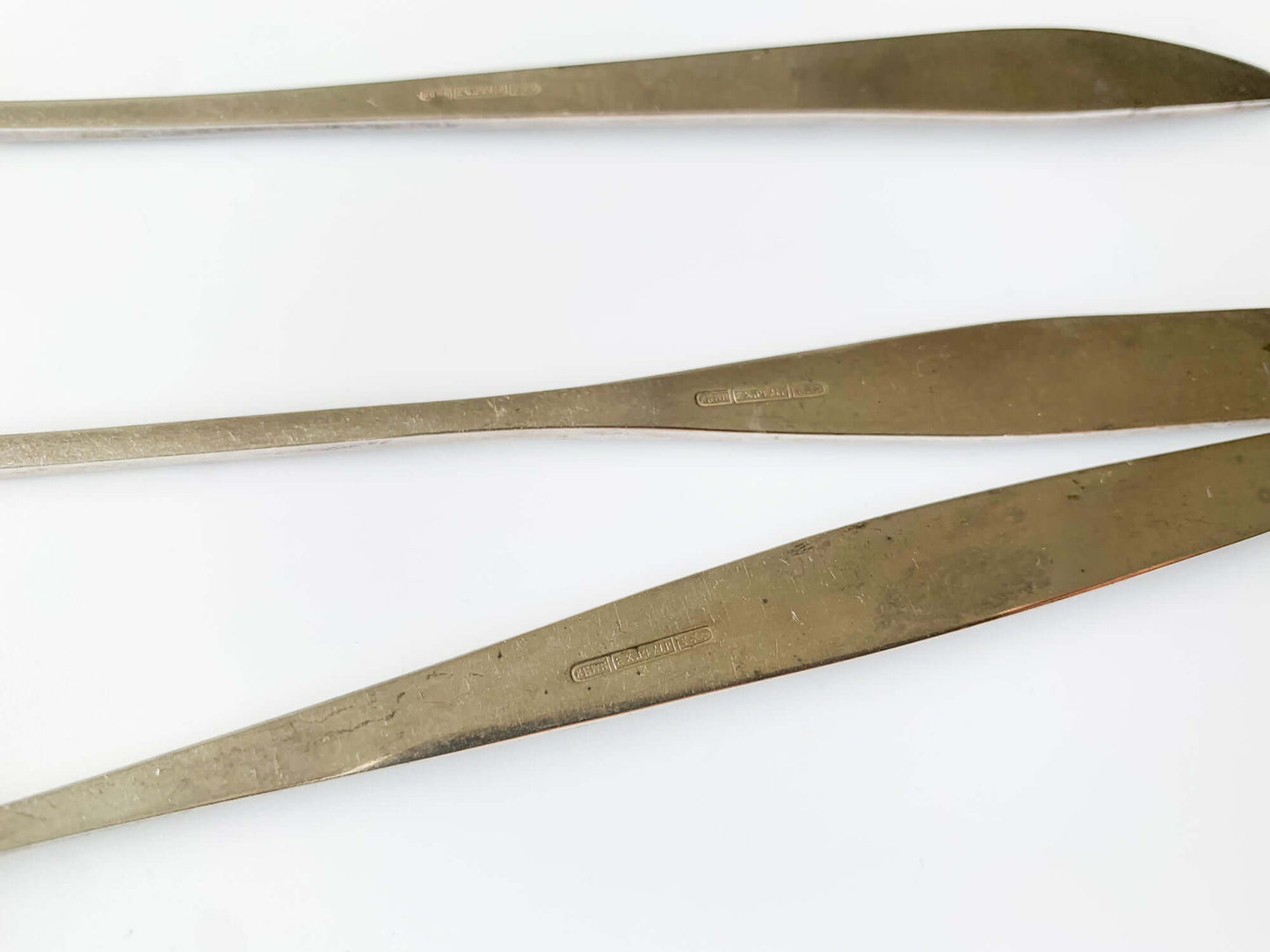 Set of 5 silverplated spoons for cocktail, tea, Space age, Denmark