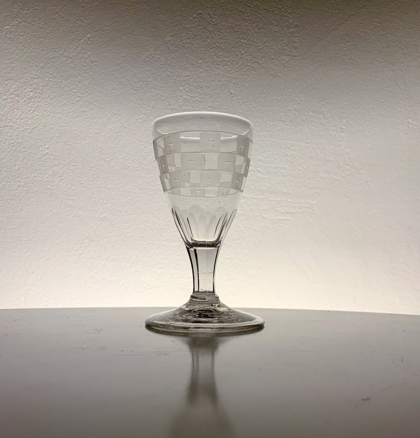 Antique Wine Glass 1800s, likely Casimirsborg style