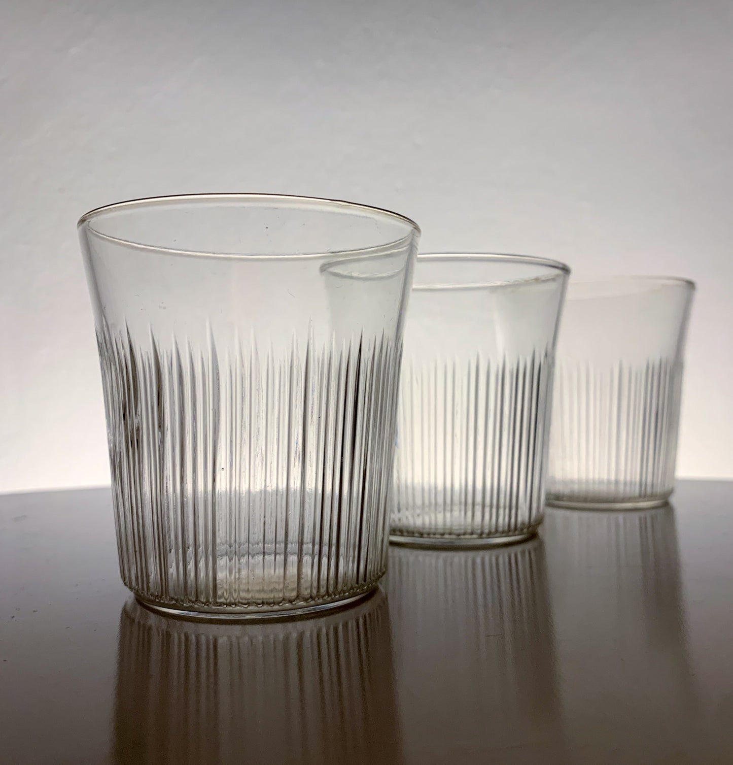 Tapio Wirkkala Iittala, Trio of Viiru water glasses