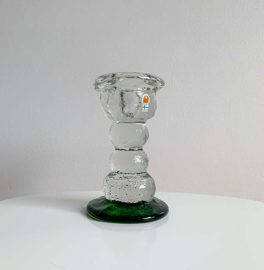 Brutalist Figurine Kivi Set | Humppila Finland 1980s Green