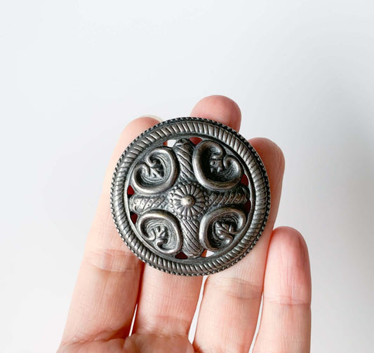 Raisala Brooch by Kalevala Koru | Silver Plate, Finland