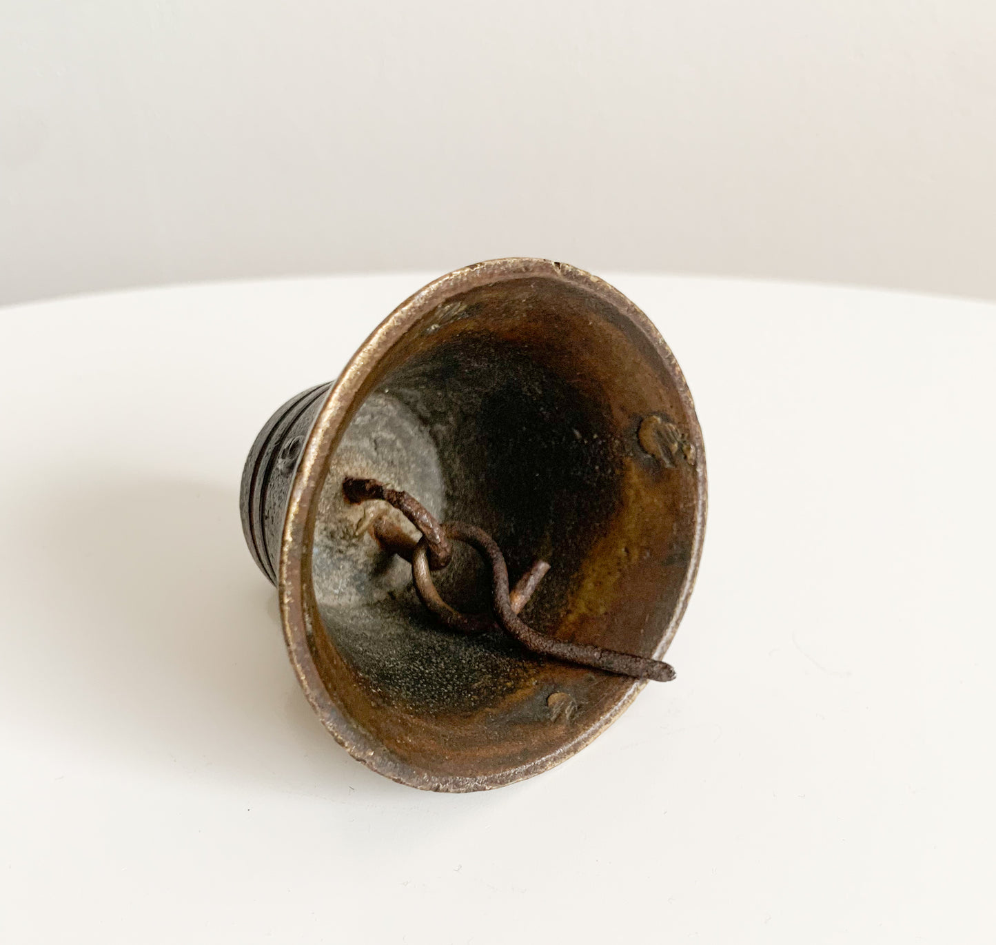 Antique Finnish horse harness bell, bronze