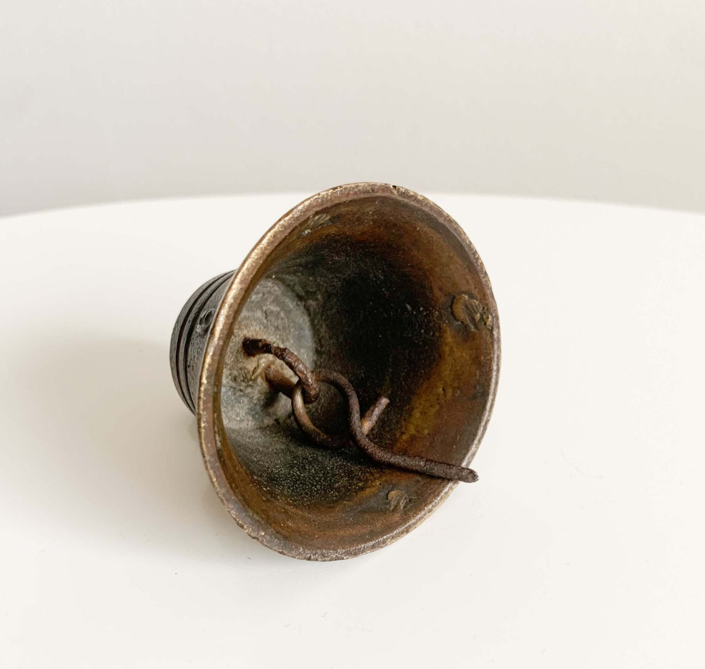 Antique Finnish horse harness bell, bronze