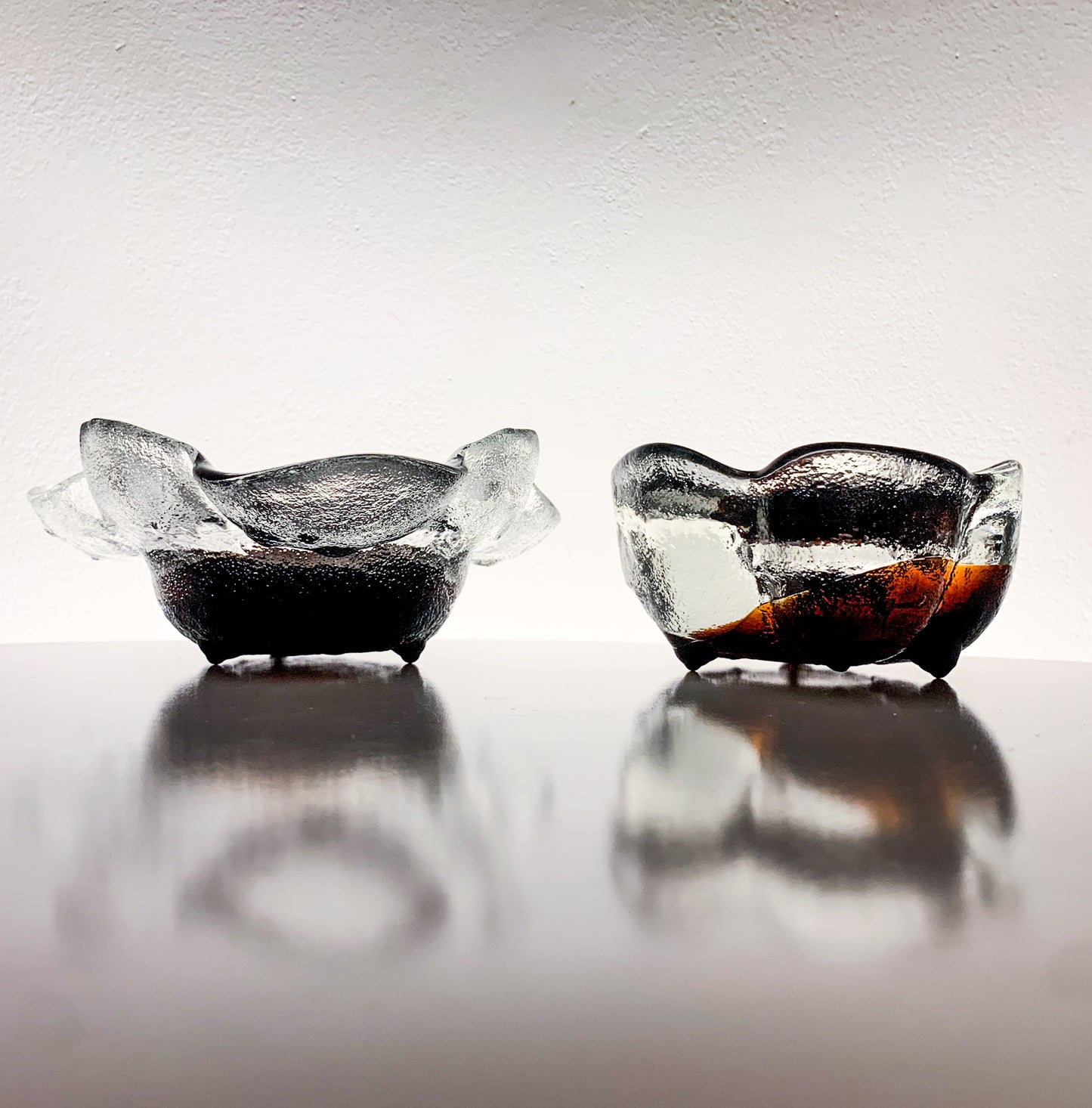 Brutalist Kivi-set candle holder, signed | Humppila Finland