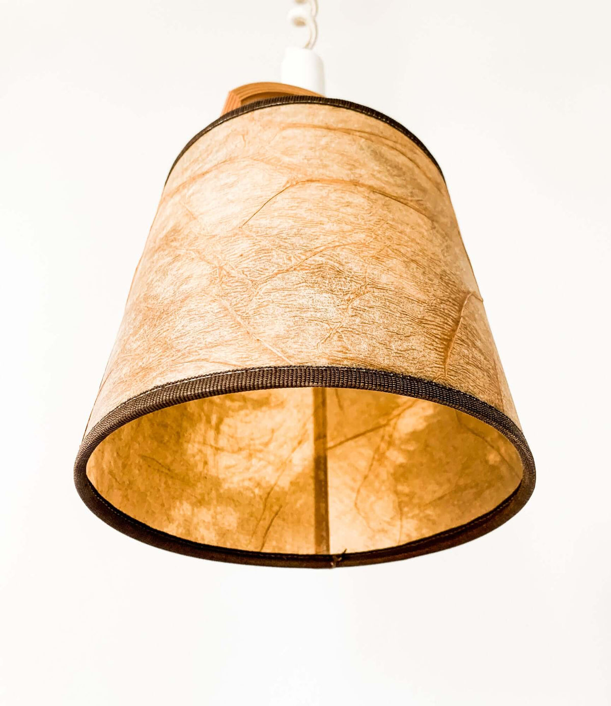 Vintage Belid birch pendant lamp | Sweden 1980s