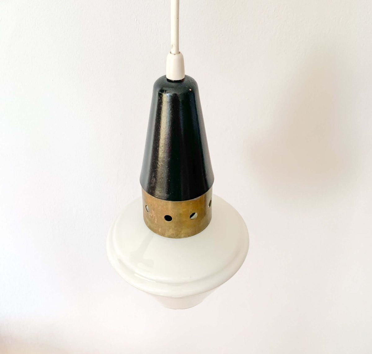 Brutalist Nordic Space age pendant lamp, 1950s