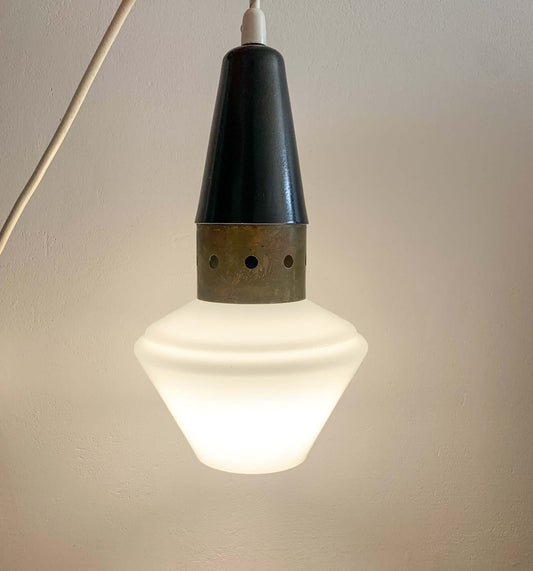 Brutalist Nordic Space age pendant lamp, 1950s