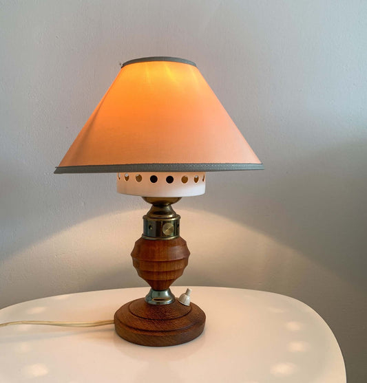 Lival Teak Vintage Table Lamp | Finland 1960s