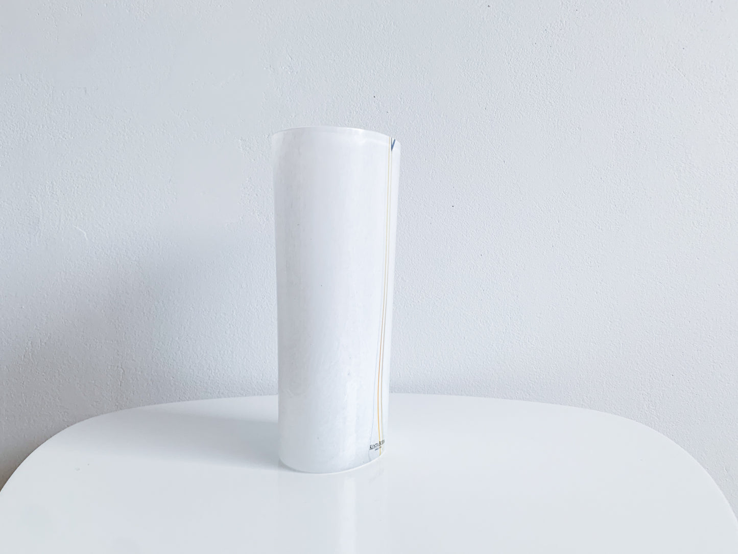 Vintage vase Rainbow by Bertil Vallien, Kosta Boda Sweden, 1980s