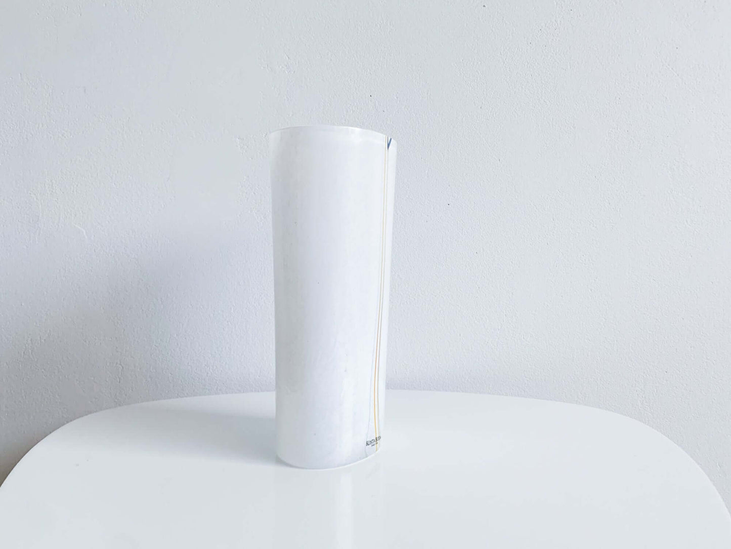 Vintage vase Rainbow by Bertil Vallien, Kosta Boda Sweden, 1980s