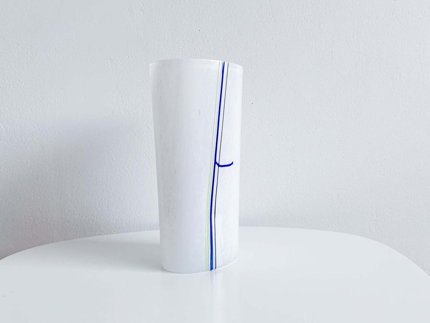 Vintage vase Rainbow by Bertil Vallien, Kosta Boda Sweden, 1980s