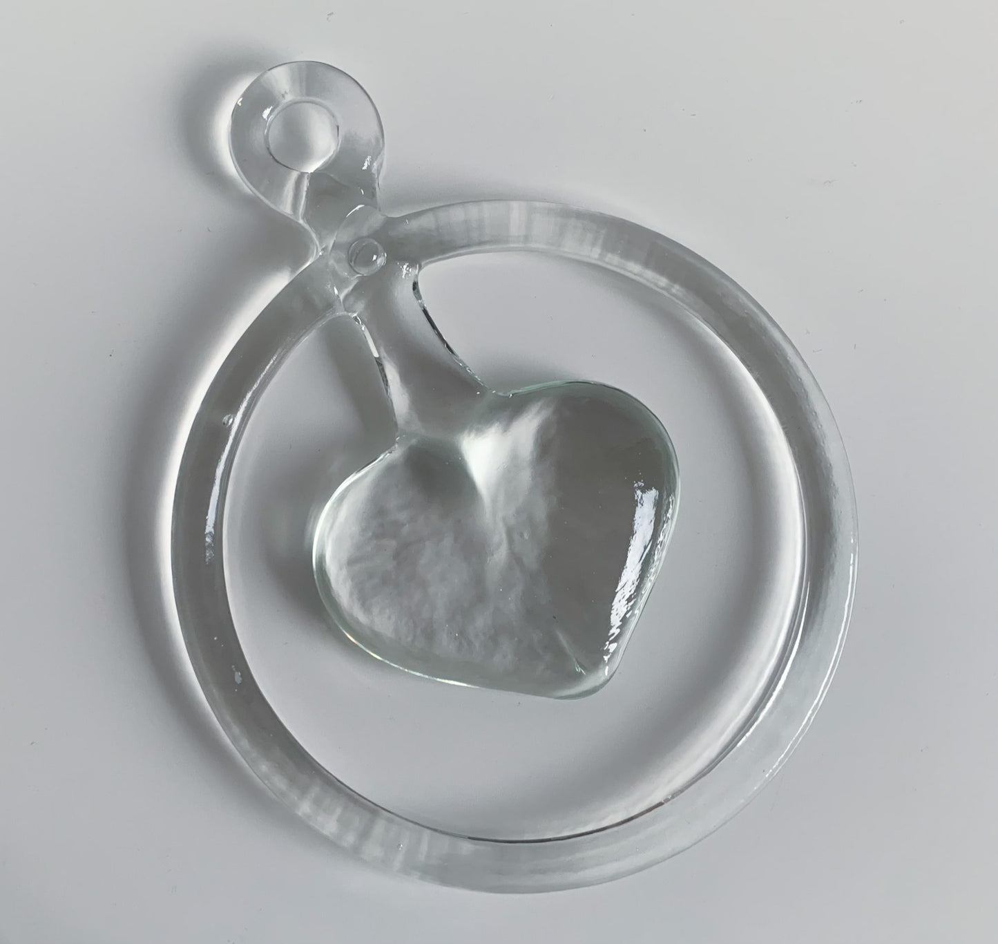 Vintage clear glass hanging Scandinavian decor