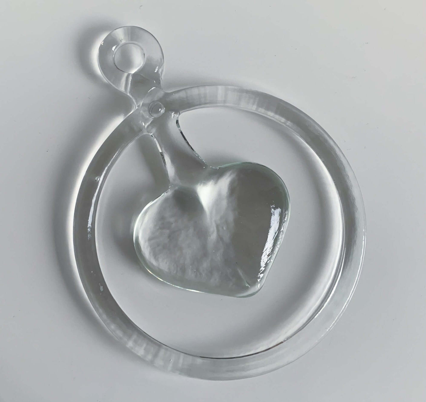 Vintage clear glass hanging Scandinavian decor