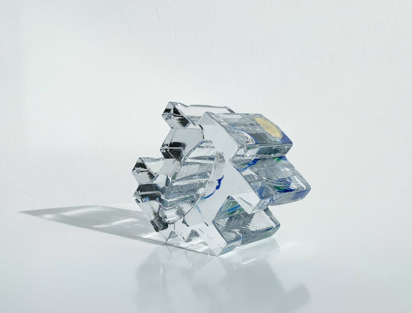 Helena Tynell Riihimaki, Brutalist Art Glass Sculpture Metsa 1970s