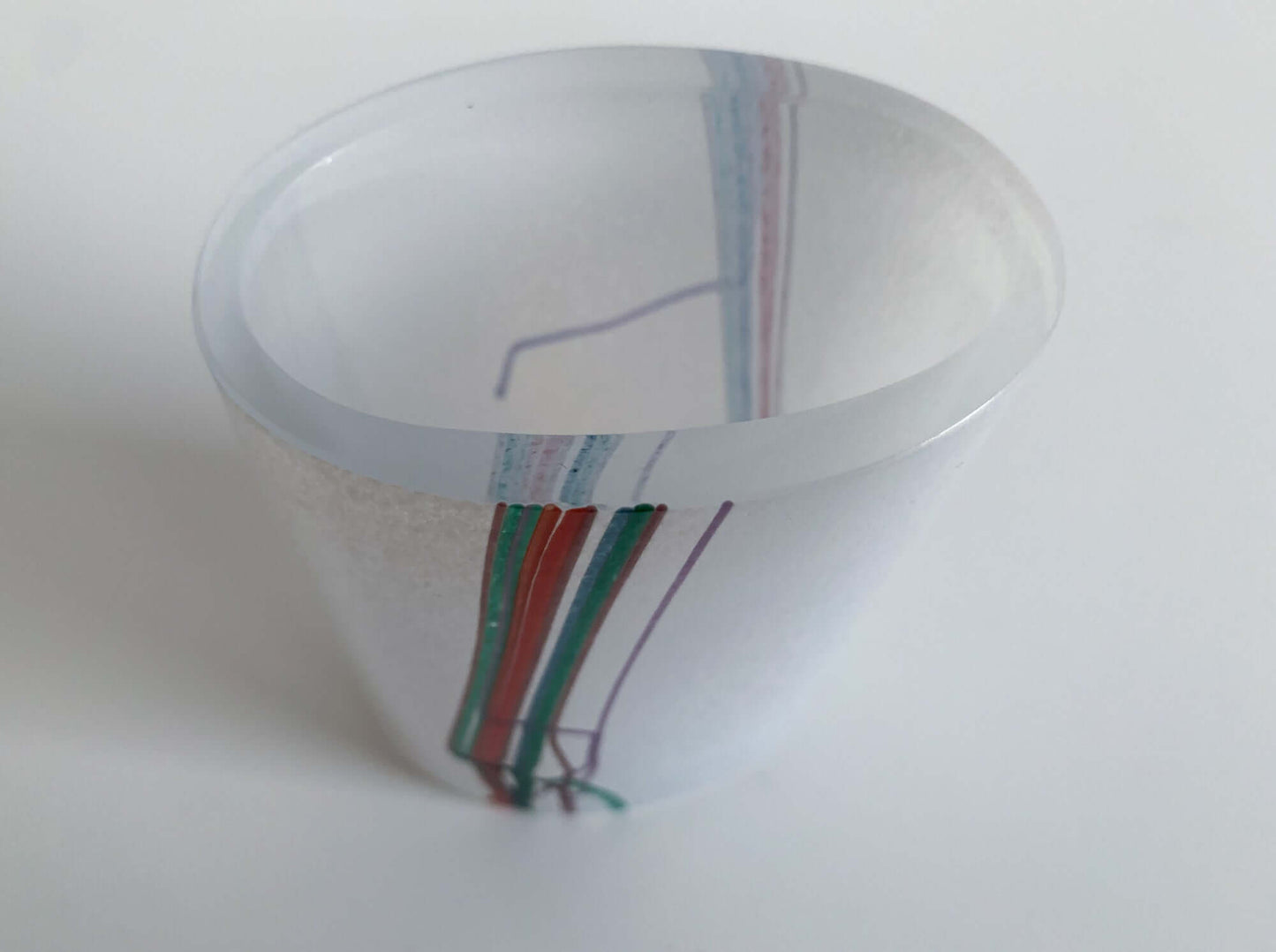Vintage Rainbow vase by Bertil Vallien, Kosta Boda Sweden, 1980s