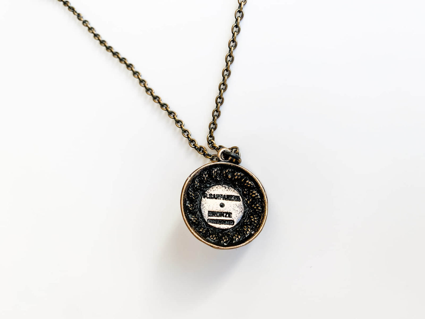 Pentti Sarpaneva, Bronze Pendant with Tiger's Eye gem, Finland