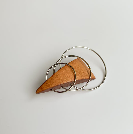 Aarikka Finland | Wooden triangle brooch
