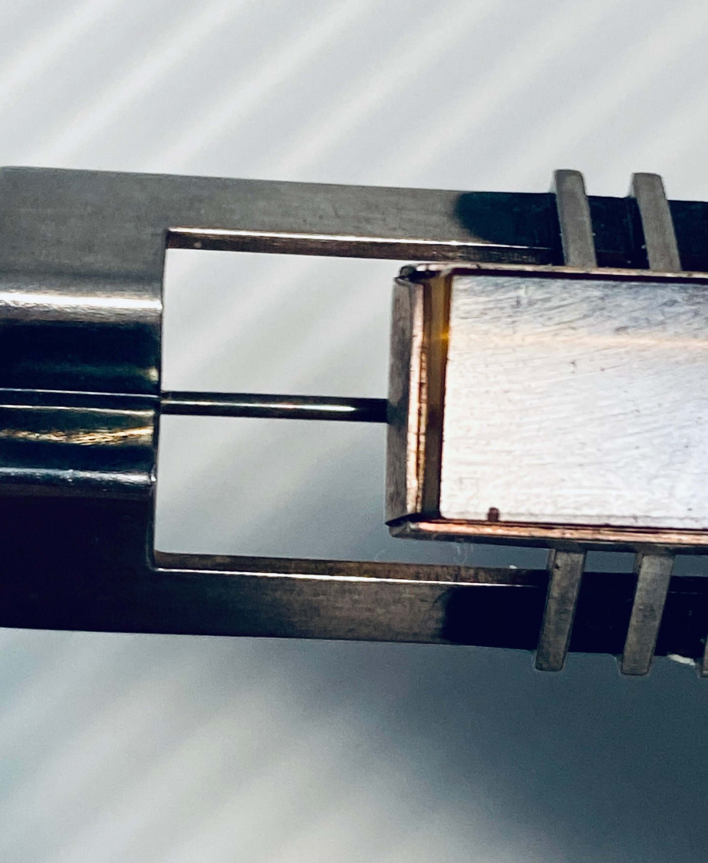 Elis Kauppi, Modernist silver brooch, tiger's eye