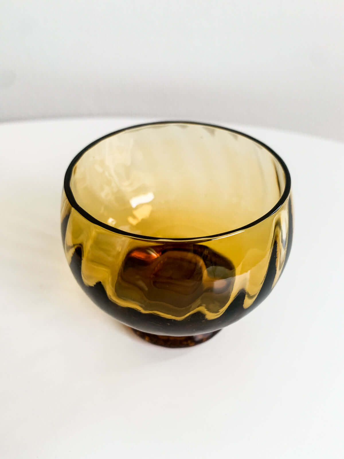 6 Kumela punch brown glasses by Pentti Sarpaneva