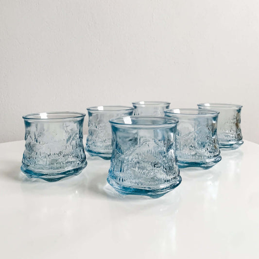 6 Riihimaen Lasi “Revontuli” Glasses | Erkkitapio Siiroinen, 1970s