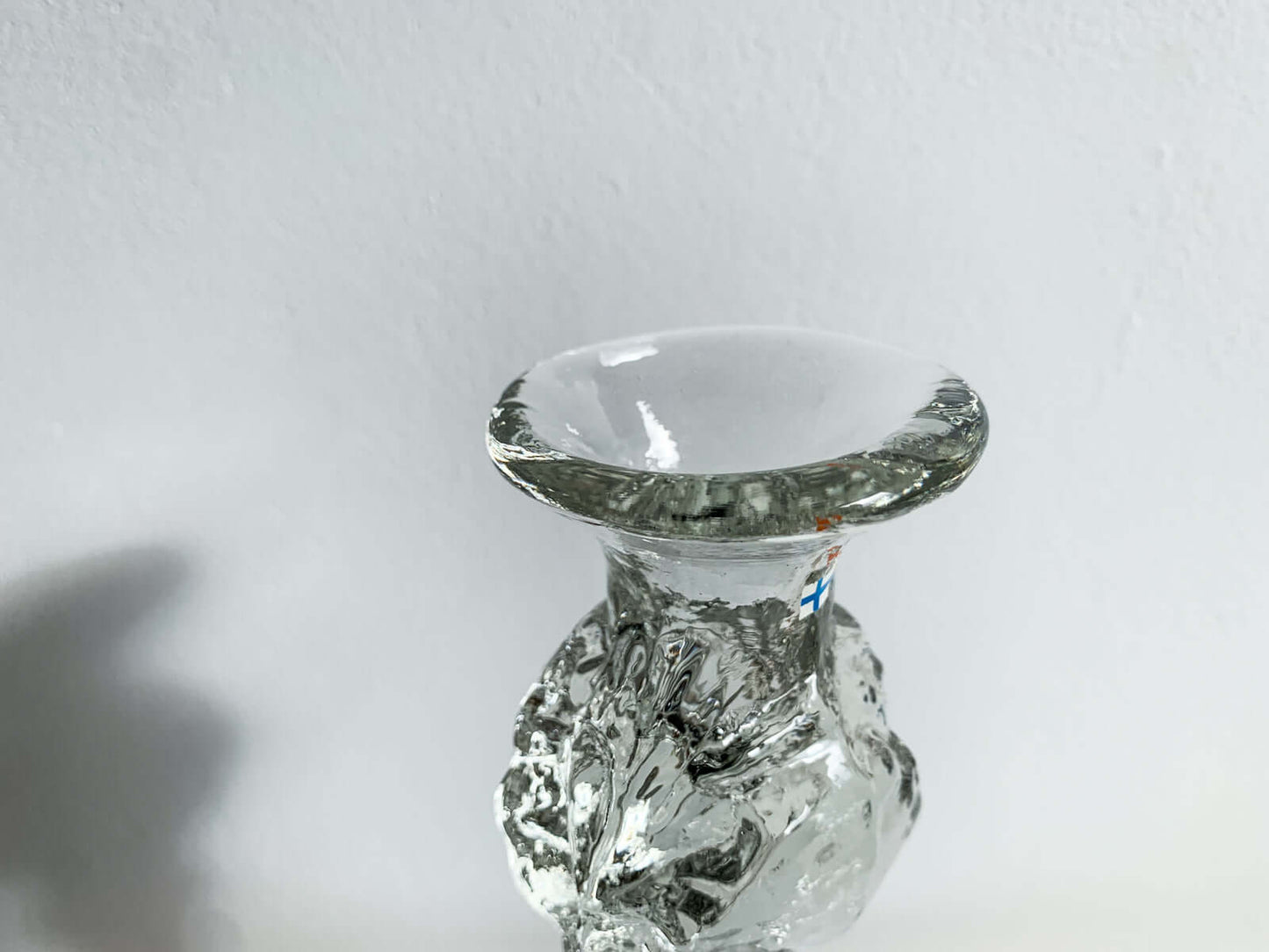 Art Glass Candle Holder & Figurine, 26 cm signed | Humppila Finland