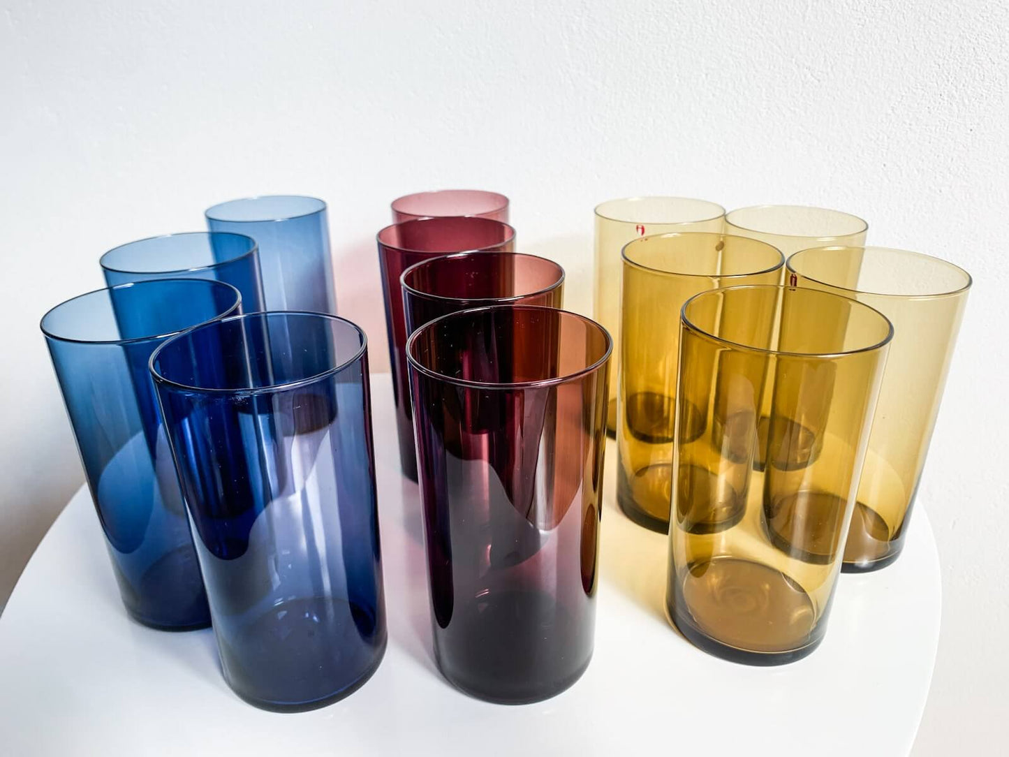 Timo Sarpaneva, Iittala I-114, Set of 4 Purple Glasses, Finland