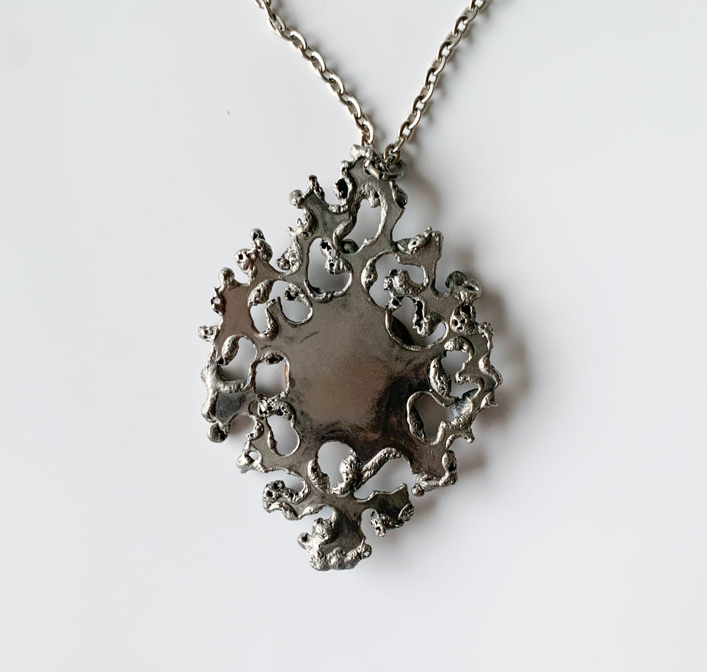 Brutalist Pendant with Enamel | Cosmic Style