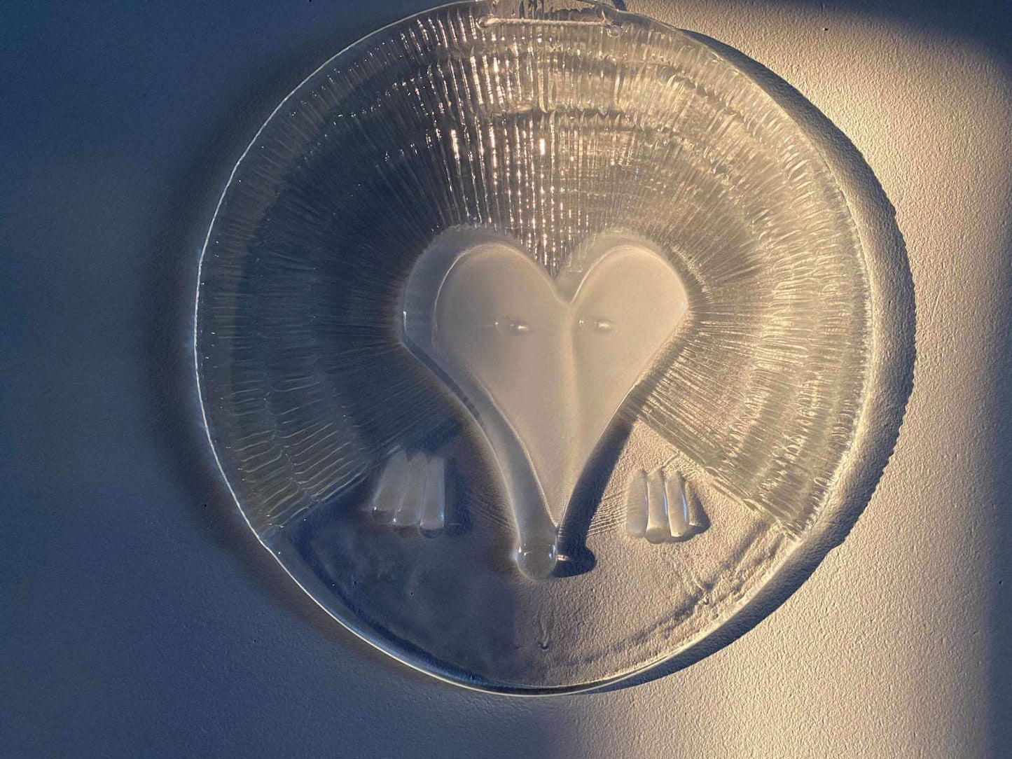 Nuutajarvi Nuutajärvi Hedgehog crystal wall hanging