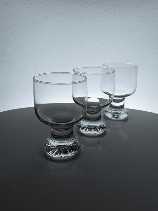Tapio Wirkkala for Iittala Finland | Set of 3 “Joiku” wine glasses