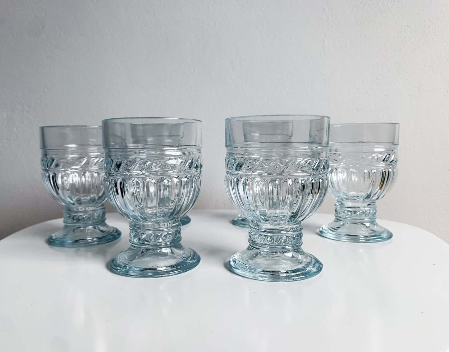 Riihimaen Lasi, Full Set of 6 Glasses Olga, 1980s Finland