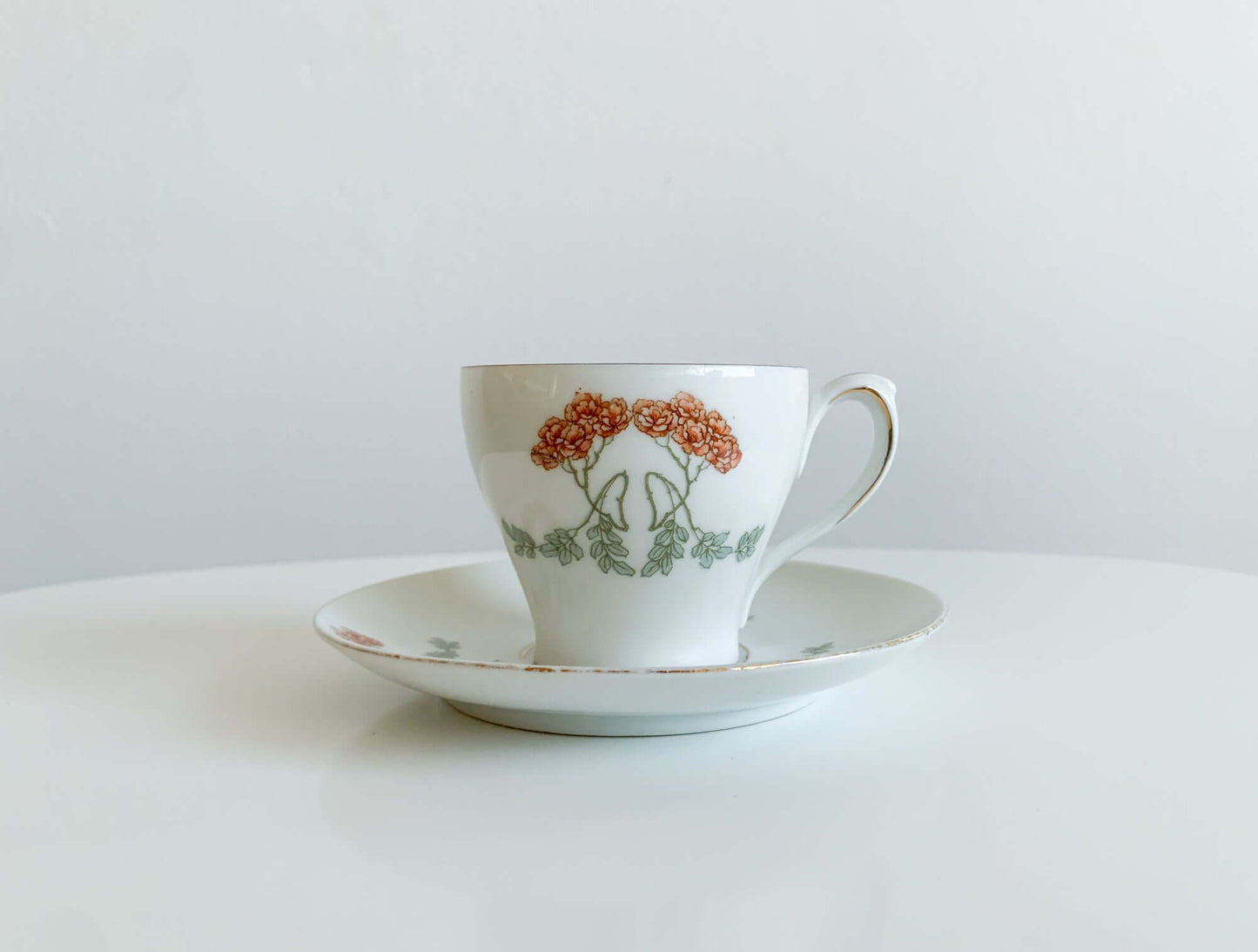 Porcelain coffee pair in Vienna Modern Secession style, Austria 1900s