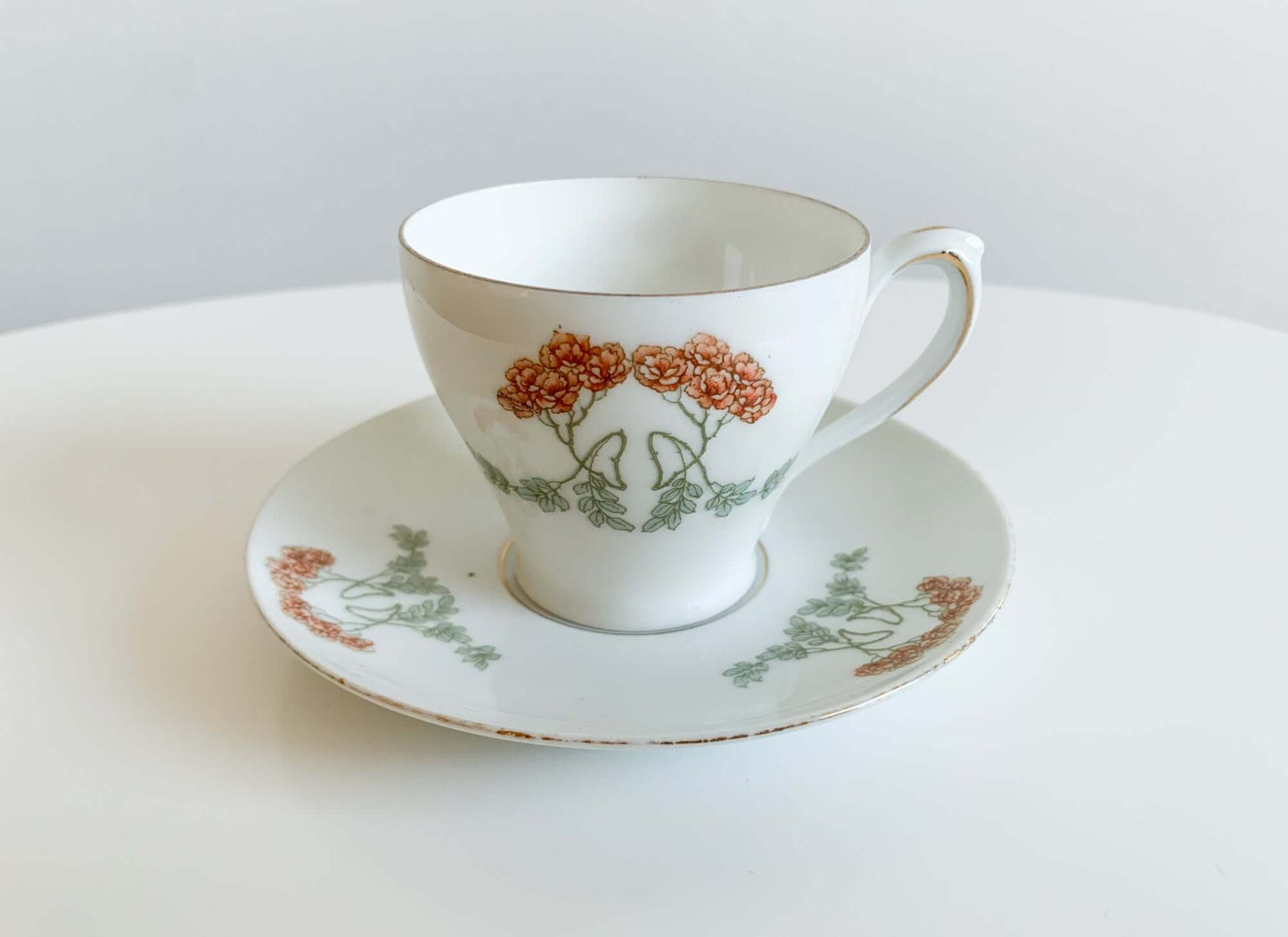 Porcelain coffee pair in Vienna Modern Secession style, Austria 1900s
