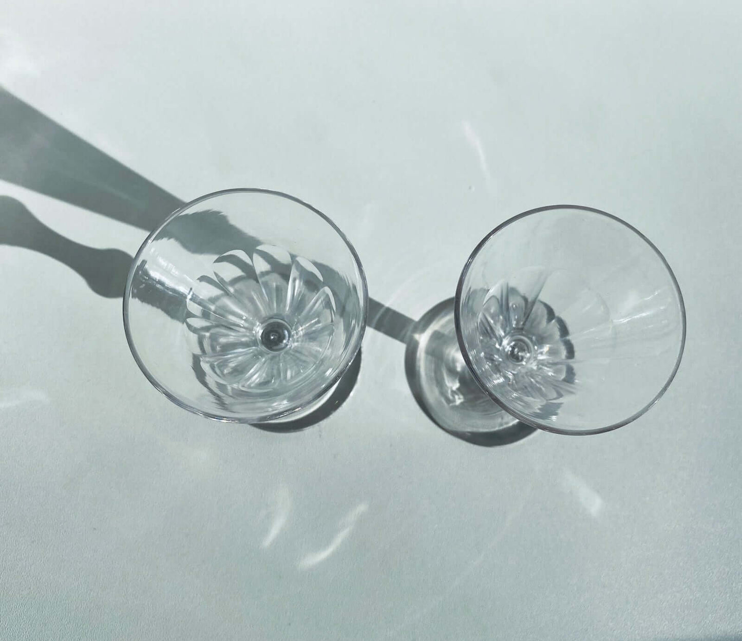 Pair of faceted shape glasses, 1920s, Karhula Finland