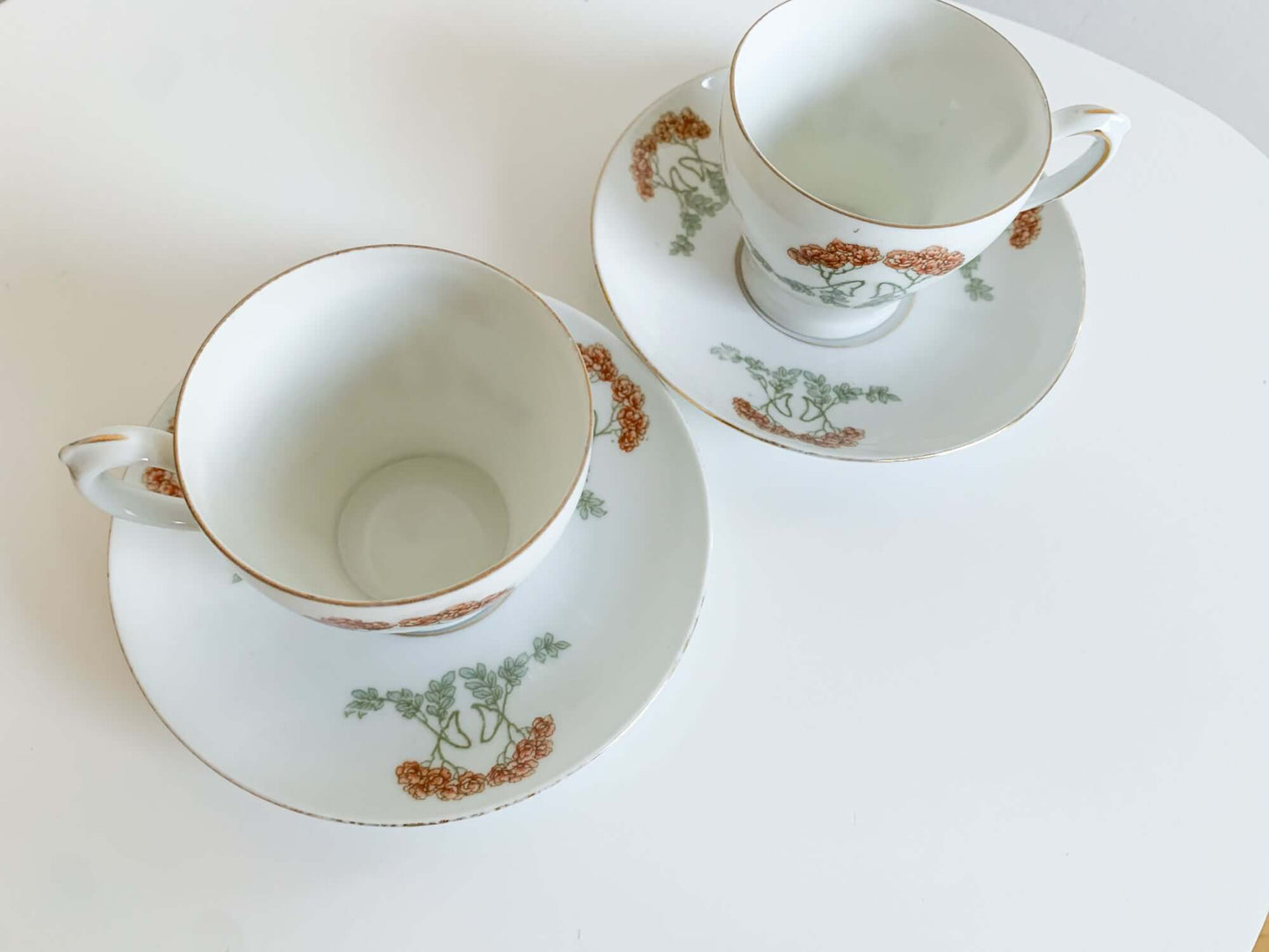 Porcelain coffee pair in Vienna Modern Secession style, Austria 1900s