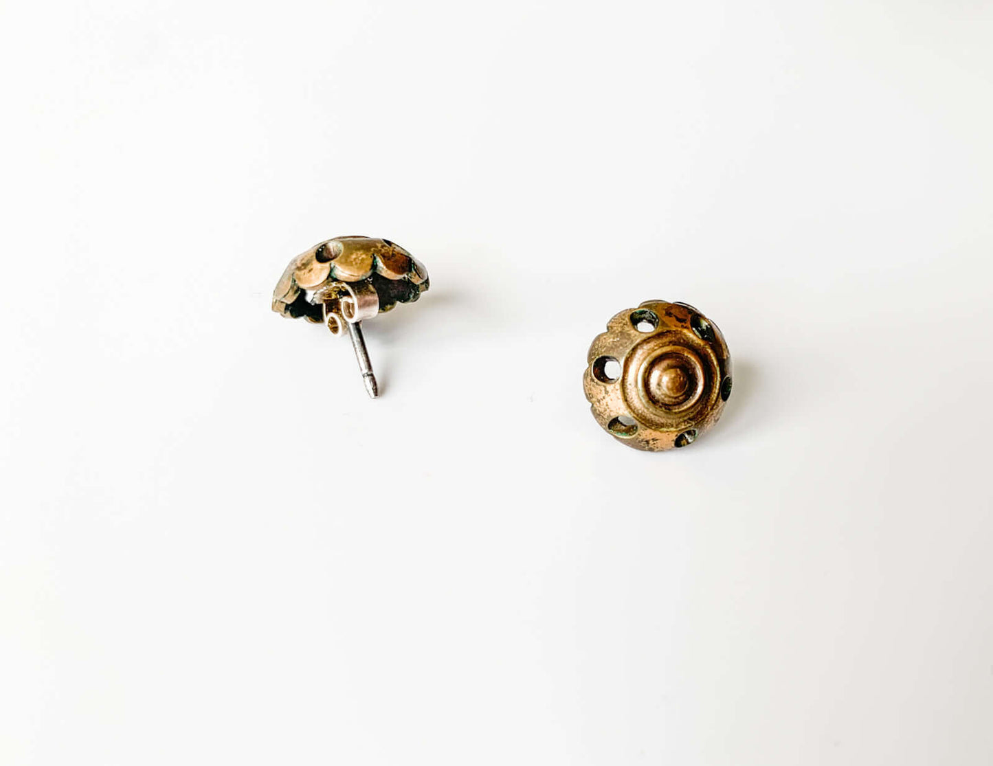 Kalevala Koru Bronze Earrings Sirkkalehti Series