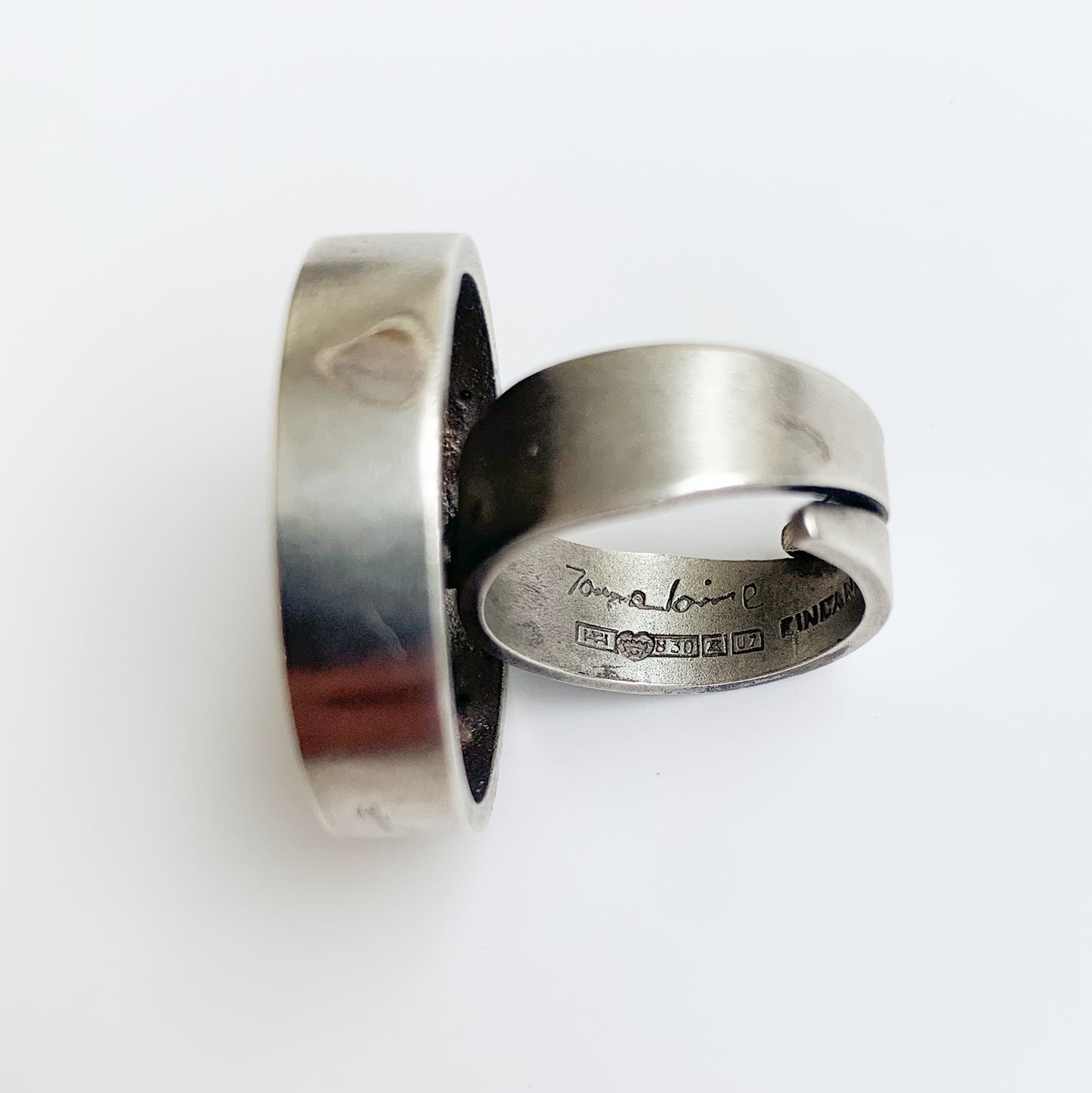 Jorma Laine Large Silver Ring | Turun Hopea, Finland 1973