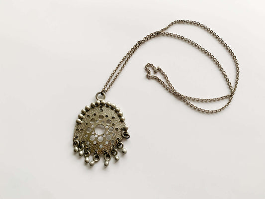 Pewter modernist pendant, Juhani Vuorisalmi, Finland 1970s