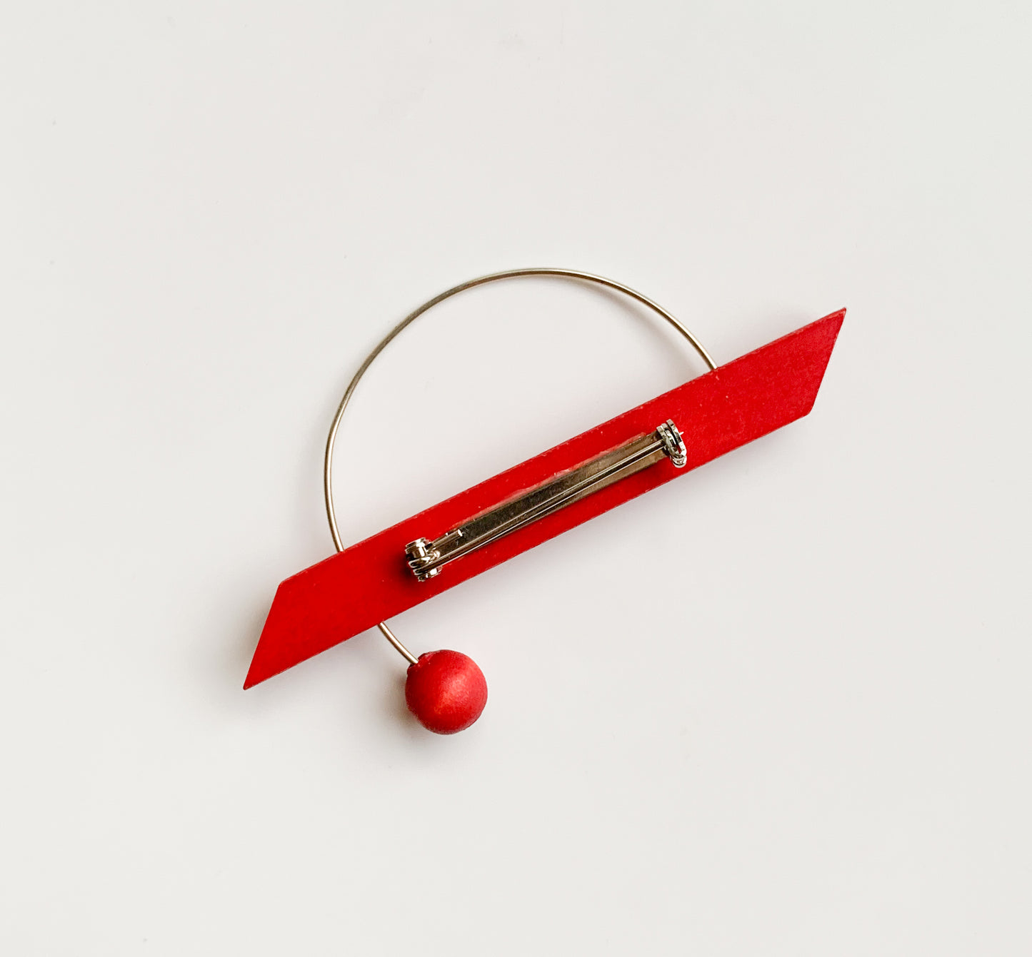 Aarikka Finland | Red Orbit Brooch