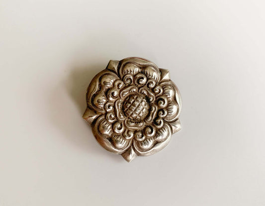 Norwegian Art Nouveau silver brooch