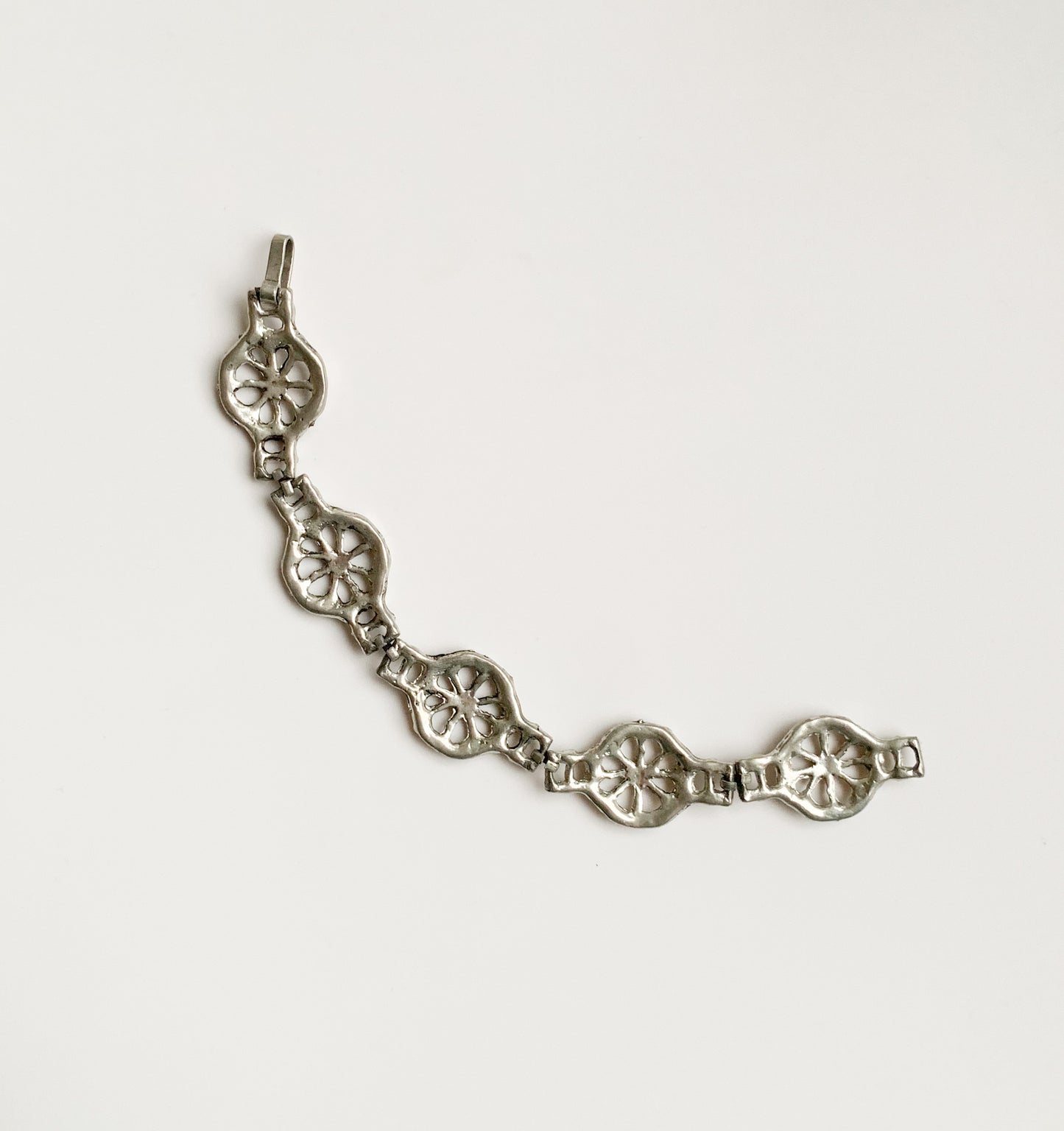 Pewter Finnish "rope" bracelet, 1970s