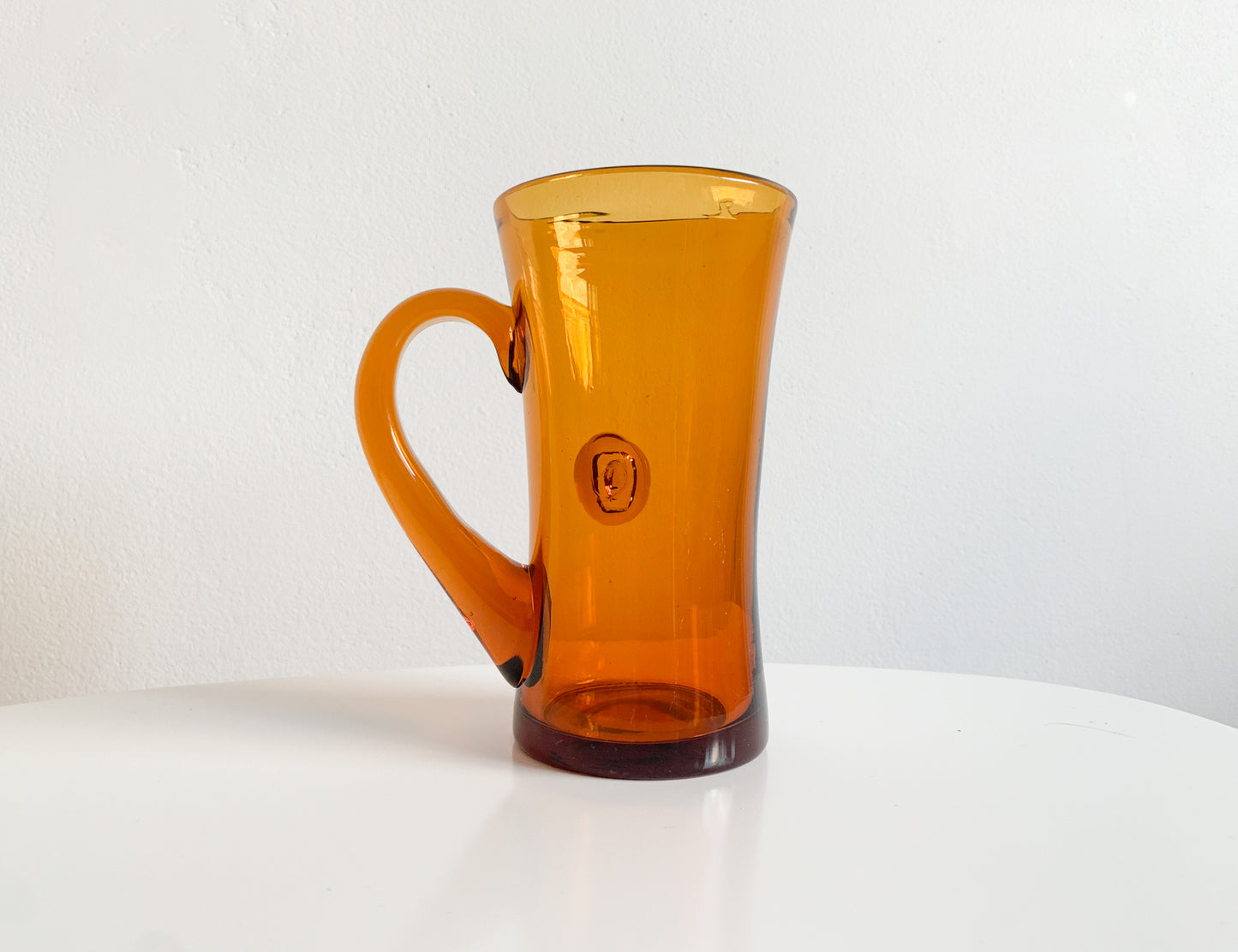 Vintage glass H381 Man's Face by Erik Hoglund, Kosta Boda Sweden, 1960s