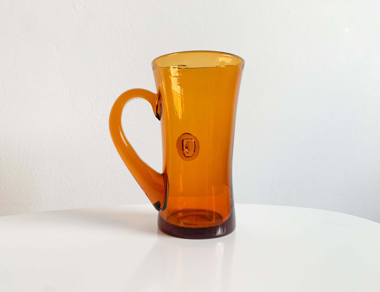 Vintage glass H381 Man's Face by Erik Hoglund, Kosta Boda Sweden, 1960s