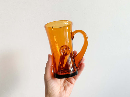 Vintage glass H381 Man's Face by Erik Hoglund, Kosta Boda Sweden, 1960s