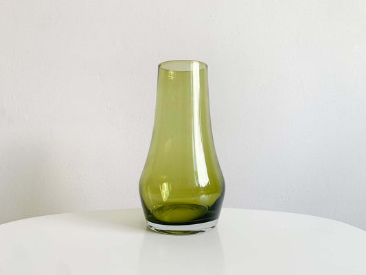 Tamara Aladin for Riihimäki | Olive glass 1374 vase, 1970s