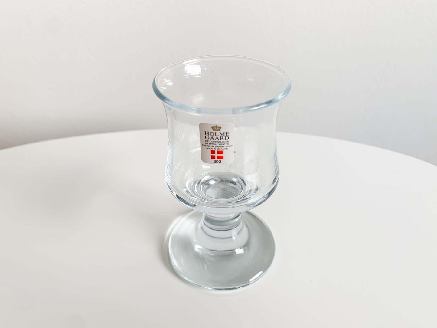 Vintage handmade glasses vodka whiskey Made in Denmark